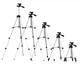Телескопічний Штатив трипод з блютуз пультом для камери і телефону TRIPOD -3888 35-102 см вертикальна і горизонтальна зйомка - зображення 6
