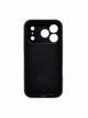 Чохол для iPhone 18 Pro силіконовий Soft-touch Silicone Case Full Size with Frame (AA) Black - зображення 2