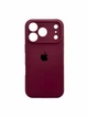 Чохол для iPhone 18 Pro силіконовий Soft-touch Silicone Case Full Size with Frame (AA) Burgundy - зображення 1