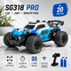 Радиоуправляемая машинка SG318 PRO 1:20 4WD на пульте управления до 20 км/ч, монстр-трак, RC внедорожник, 2 аккумулятора, детский джип для бездорожья + бата рейки - изображение 5