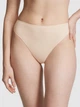 Трусики бразилиана из микрофибры Victoria's Secret PINK бежевого цвета р. S арт. 30910 - изображение 1