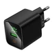 Мережевий зарядний пристрій Hoco CS84A Excellent PD30W+QC3.0 (Type-C + USB) Black - зображення 3