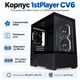 Корпус для ПК 1stPlayer CV6-BK-2FAR-2FH7R-1FH7 Midi-Tower без БЖ MicroATX/Mini-ITX ARGB Black - зображення 1
