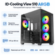 Корпус для ПК ID-Cooling View 510 ARGB Midi-Tower без БЖ ATX/MicroATX/Mini-ITX BTF Black - зображення 1
