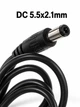 Кабель для роутера від повербанка Powerbank USB-C – DC 12V 3A 36W 5.5x2.1 мм, підвищуючий перехідник wifi шнур живлення Wi-Fi для вай фай роутера без світла 1 м + переходник 3.5×1.5 мм (CDC12) - зображення 2