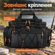 Рибальська водостійка сумка для снастей, котушок та приманок (39х23х26-36 см) - зображення 3