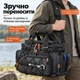 Рибальська водостійка сумка для снастей, котушок та приманок (39х23х26-36 см) - зображення 4