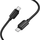 Кабель HOCO X113 Beneficio charging data cable Type-C to Type-C 60W 3A 1m Black - зображення 2