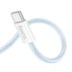 Кабель HOCO X104 Source charging data cable Type-C to Type-C 60W 2m Blue - зображення 2
