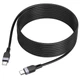Кабель HOCO X109 Energy silicone charging data cable Type-C to Type-C 60W 3A 2m Black - изображение 5