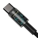 Кабель Baseus Tungsten Gold Fast Charging Data Cable Type-C to Type-C 100W 1m Black CATWJ-01 - зображення 4
