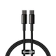Кабель Baseus Tungsten Gold Fast Charging Data Cable Type-C to Type-C 100W 2m Black CATWJ-A01 - зображення 4