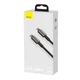 Кабель Baseus Tungsten Gold Fast Charging Data Cable Type-C to Type-C 100W 2m Black CATWJ-A01 - зображення 12