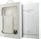 Etui na smartfon Guess IML Flowers Allover Electroplated with Pearl Strap MagSafe do Apple iPhone 18 Pro / Apple iPhone 17 Pro White (3666339673451) - obraz 7