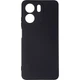 Чехол Silicone Case для Oppo A5x 4G / A5x 5G (CPH2725) бампер с микрофиброй черный - изображение 1
