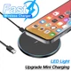 Беспроводное зарядное устройство Fast Charger 15W GaN, RGB подсветка, совместимость с iPhone/Android, 75mm, BLACK + Кабель USB-A/Type-C (6A) - изображение 8