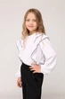 Блуза з довгим рукавом для дівчинки YUKI білий 122 ЦБ-00276952 - зображення 2