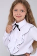 Сорочка з довгим рукавом для дівчинки YUKI білий 140 ЦБ-00278745 - зображення 3