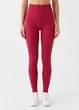 Жіночі безшовні легінси в рубчик з моделюючим швом Giulia FLEXING LEGGINGS POWER XXS/XS Bordo-winterberry, легінси з мікрофібри, для спорту, для тренувань - зображення 7