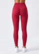 Жіночі безшовні легінси в рубчик з моделюючим швом Giulia FLEXING LEGGINGS POWER XXS/XS Bordo-winterberry, легінси з мікрофібри, для спорту, для тренувань - зображення 8
