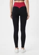 Жіночі безшовні легінси з push-up ефектом та контрастним поясом Giulia FLEXING LEGGINGS GLAM XXS/XS Multicolor-black/winterberry, комфортні лосини для спорту, для тренувань, з мікрофібри - зображення 8
