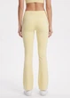 Жіночі безшовні легінси кльош із заниженою посадкою Giulia FLEXING LEGGINGS JIVE S/M Yellow-lemon grass, спортивні лосини кльош, з мікрофібри - зображення 6
