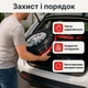 Комплект чохлів для коліс R17-R20, 4 шт, поліестер, чорний з червоним, для зберігання шин - зображення 2