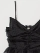 Cукня вечірня з відкритими плечима H&M 060948412 Чорна в горошок (6666000356956) - изображение 9