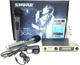 Радіосистема Shure LX-808S бездротові мікрофони 2 шт радіомікрофони для караоке вокалу концертів презентацій конференцій ведення заходів приймач UT4 кардіоїдні динамічні мікрофони XLR Jack 6.3 мм регулювання гучності кожного каналу - изображение 2