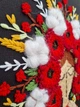 Вишита авторська картина "Берегиня", "Мотанка" килимова вишивка, настінне панно, оберіг, розмір 50х40 см. - изображение 4