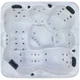 Гідромасажний СПА-басейн Aquajoy Riviera 200×200×90 см на 5 осіб, 48 форсунок, Bluetooth, LED - зображення 5