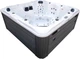 Гідромасажний СПА-басейн Aquajoy Maldives 230×230×95 см на 7 осіб, 101 форсунка, Bluetooth, LED - зображення 1