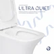 Унитаз напольный Qtap Presto Quadro безободковый с сиденьем Soft-close 650х340х790 мм Белый - изображение 5