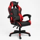 Игровое кресло GRAND HELE 26X-11 Black/Red Компьютерное для геймеров с подставкой для ног и двумя подушками - изображение 9