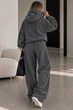 Костюм жіночий теплий на флісі Polar, двійка, One Size 42-46, сірий - изображение 3