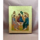 Писана грецька ікона Святої Трійці (Старозавітна) 15×19 см - зображення 1