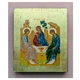 Писана грецька ікона Святої Трійці (Старозавітна) 15×19 см - зображення 3