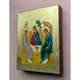 Писана грецька ікона Свята Трійця (Старозавітна) 15×19 см - зображення 5