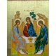 Писана грецька ікона Свята Трійця (Старозавітна) 15×19 см - зображення 6