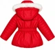 Зимняя куртка с капюшоном и мехом для девочки Garden baby 105504 красный 116 - изображение 5