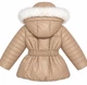Зимняя куртка с капюшоном и мехом для девочки Garden baby 105504 бежевый 122 - изображение 6