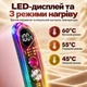 Магнітна грілка для рук 2-в-1 6000 мА·год, 3 режими нагріву, LED, Power Bank рожевий - зображення 5