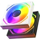Вентилятор GALAX Dream Mirror PRO 2-го покоління, 12 см, чорний, реверсивний (синхронізація ARGB/інтелектуальне керування ШІМ/дзеркало Full Infinity/низький рівень шуму/ланцюгове підключення) - зображення 2