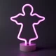 Ночник настольный Arnolux Ангел LED розовый — неоновая подсветка, декоративный светильник, 1,7 Вт, USB - изображение 1
