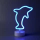 Ночник настольный Arnolux Дельфин LED голубой — неоновая подсветка, декоративный светильник, 1,8 Вт, USB - изображение 1