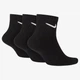 Спортивні Шкарпетки Nike 3PPK Cushion Quarter(SX7667-010) L Чорний - зображення 2
