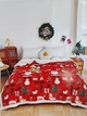 Новогодний плед-пододеяльник на овчине Malloory Home 150*200 Christmas - изображение 1