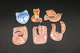 Елочная игрушка новогодняя Мордочка лисы УФ-печать 8х7.5 см Белый с синим (НР-422) - изображение 2