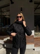 Женская молодежная демисезонная куртка UF-Fashion KS-KL черный XL - изображение 5