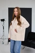 Жіноче коротке пальто піджак UF-Fashion М-409 42 бежевий - зображення 9